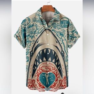 Jaws Short Sleeve Shirt- size Large